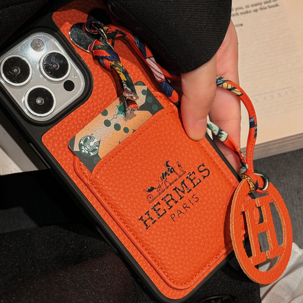 Hermiva Signature Card Case with Lanyard
