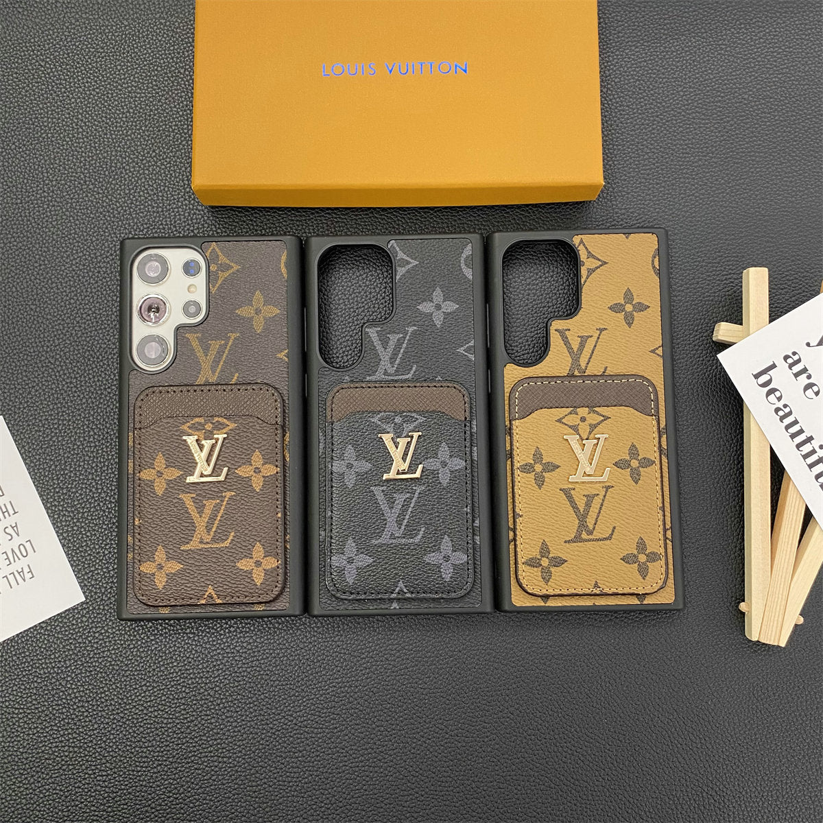 Samsung LoveV Leather Card Holder Case