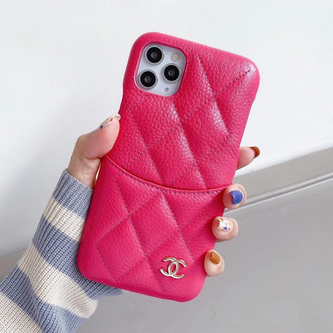 Diamond Leather Phone Case For iPhone