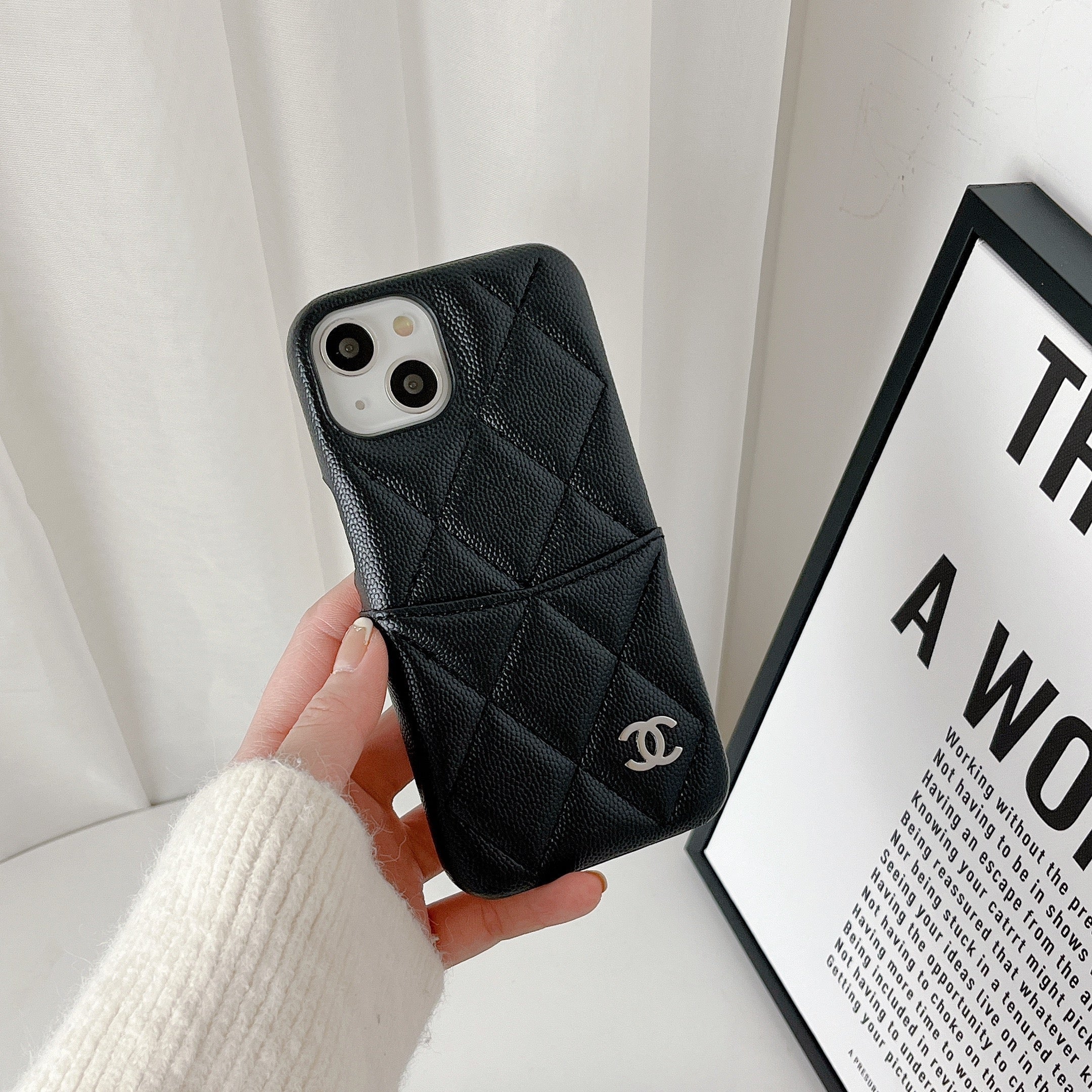 CC Official Website Winter Latest Lychee Pattern Phone Case