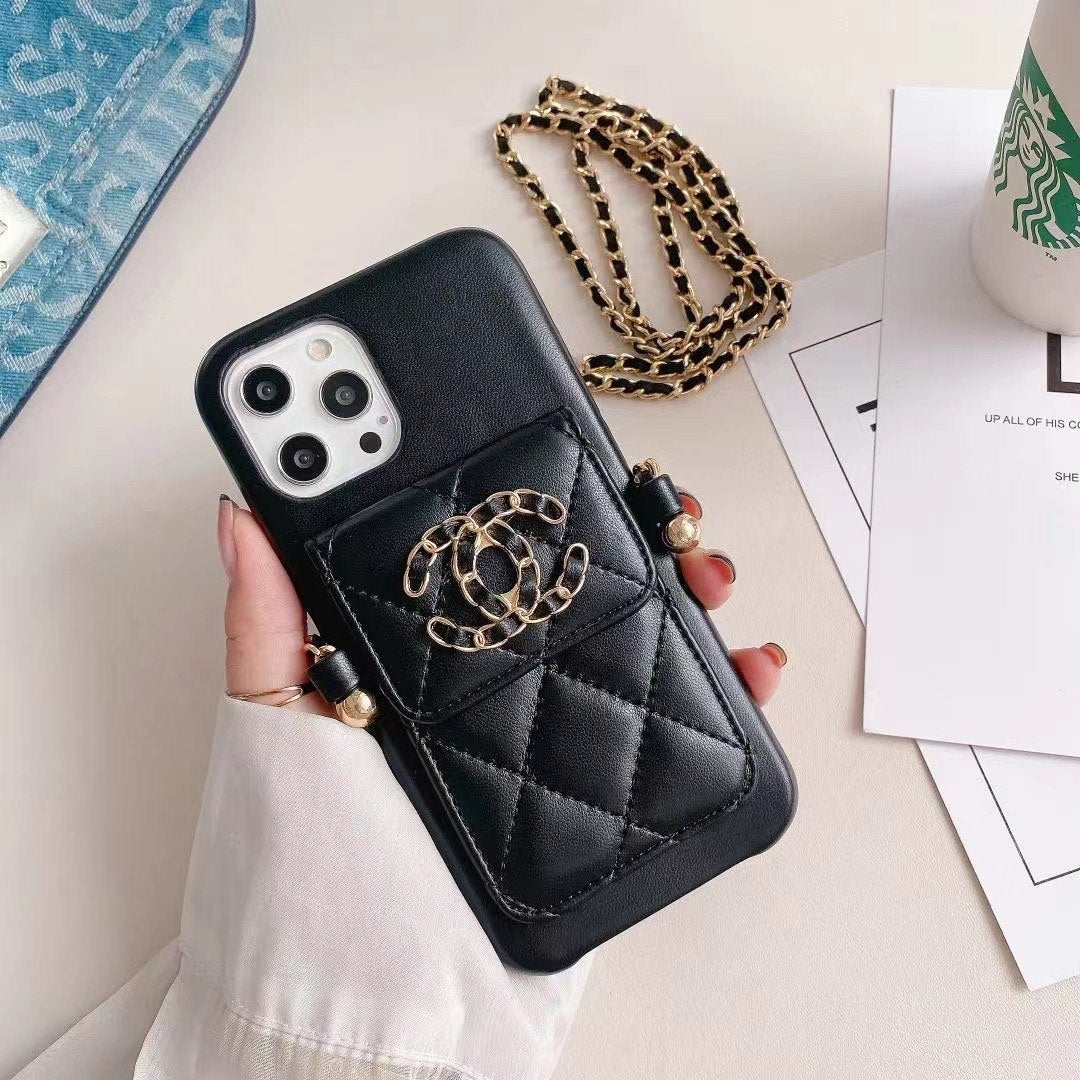 CC Fun Phone Case For iPhone with Purse & Strape