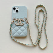 CC Spring Latest Lychee Pattern Diagonal Phone Case