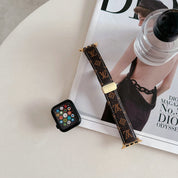 LoveV iWatch Leather Band with Butterfly Clasp