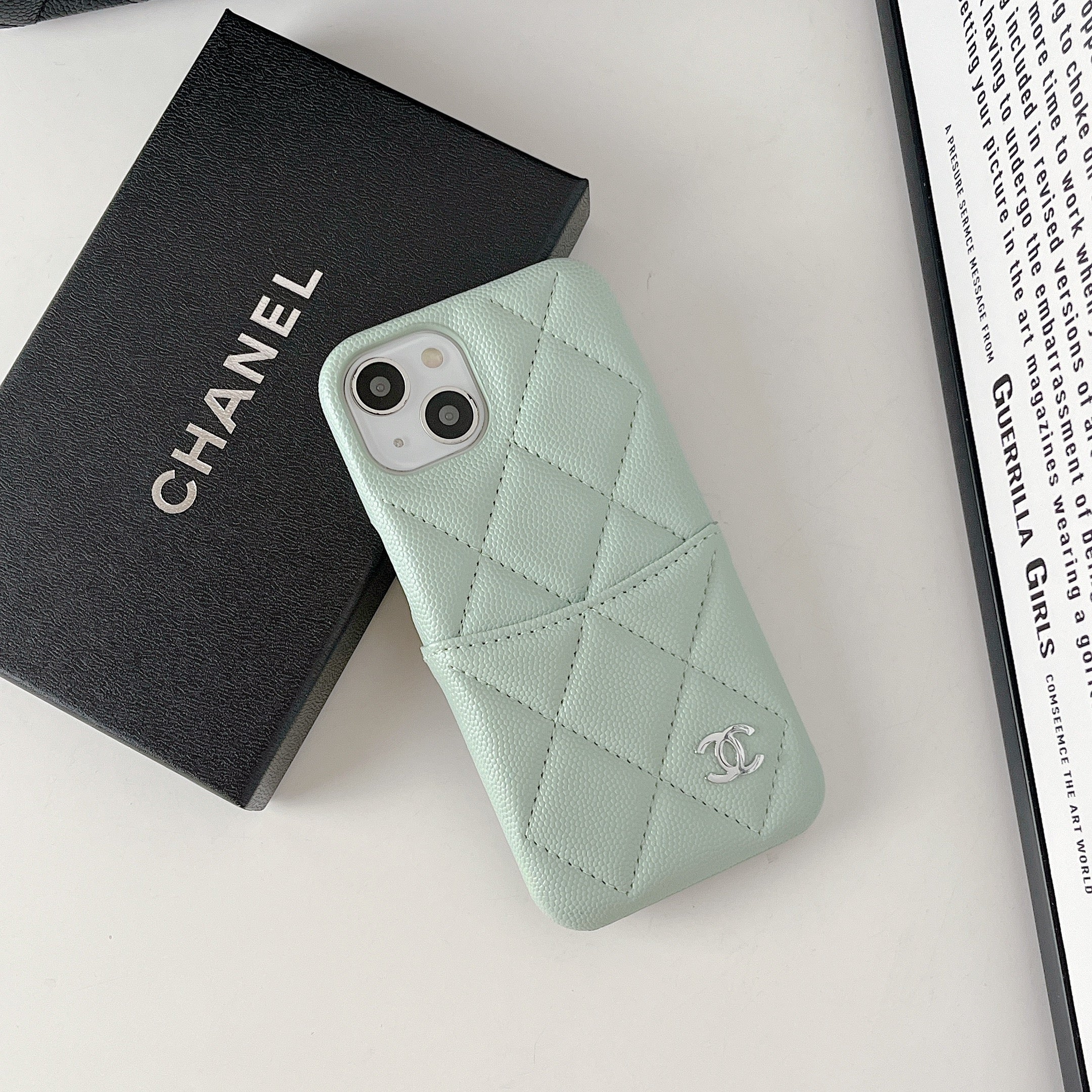 CC Official Website Winter Latest Lychee Pattern Phone Case