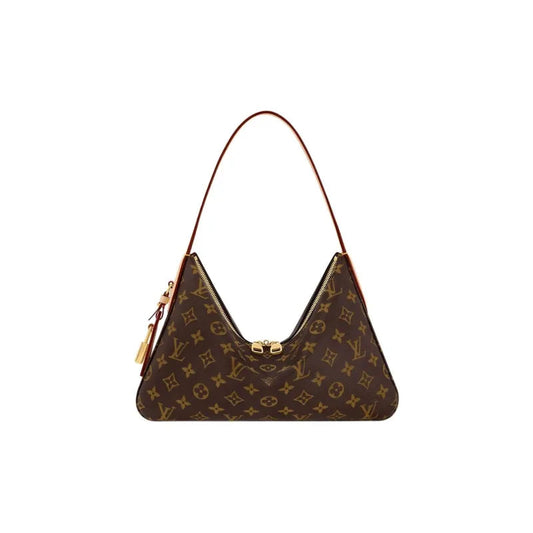 LoveV PM Canvas Small Shoulder Bag Women's Brown