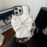 CC Bow-knot Chain Leather Case