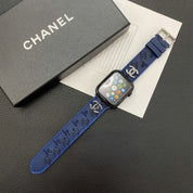 CC 2023 Autumn Patent Leather IWatch Strap