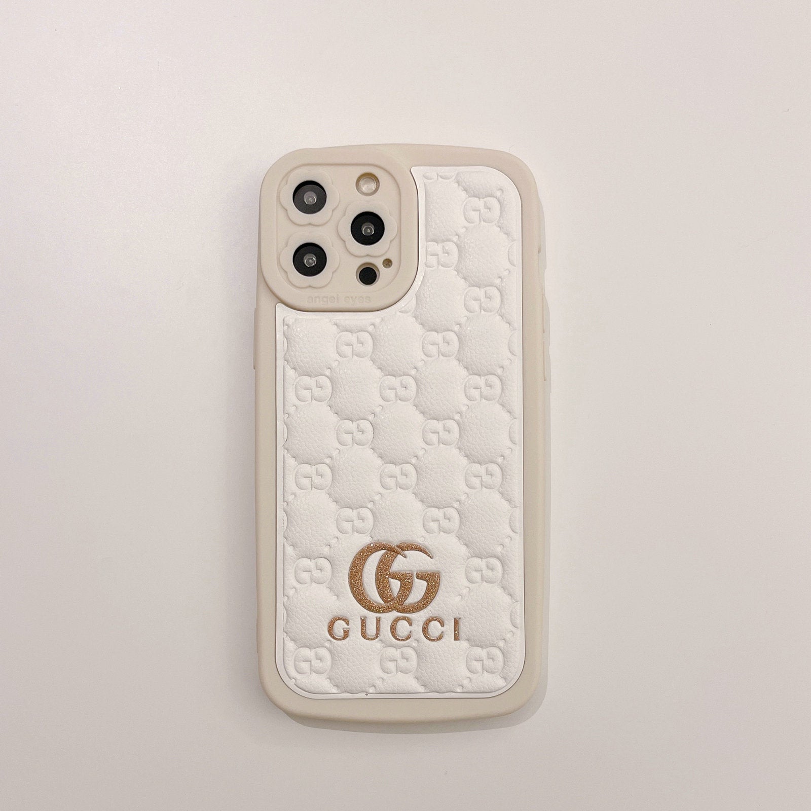 GG Spring Latest Logo Embossed with Glitter Phone Case