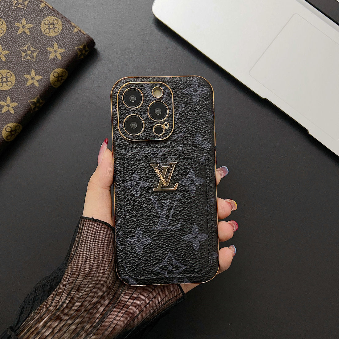 LoveV 2023 Autumn Card Holder Gold Logo Case