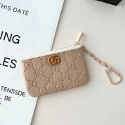 GG Embossed Logo Pendant Card Bag/coin Purse