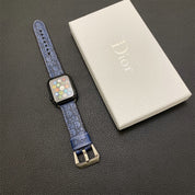 GG Leather Embossed IWatch Strap