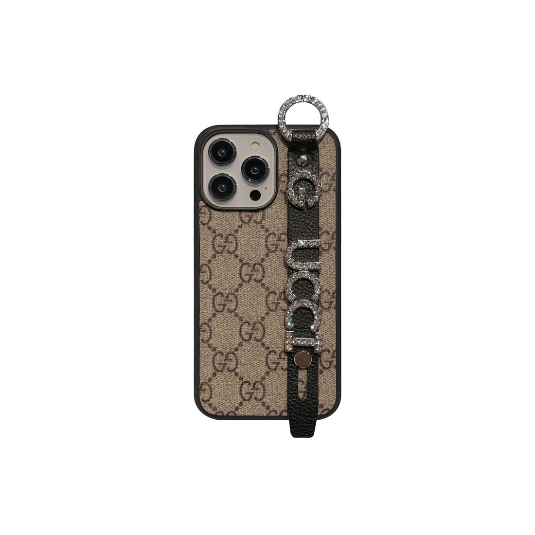 GG Diamond Letters Strap Case