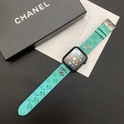 CC 2023 Autumn Patent Leather IWatch Strap