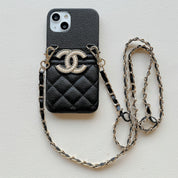 CC Spring Latest Lychee Pattern Diagonal Phone Case