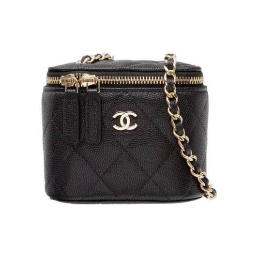CC Grained Embossed Cow Leather Box Bag Crossbody Bag Shoulder Bag Mini