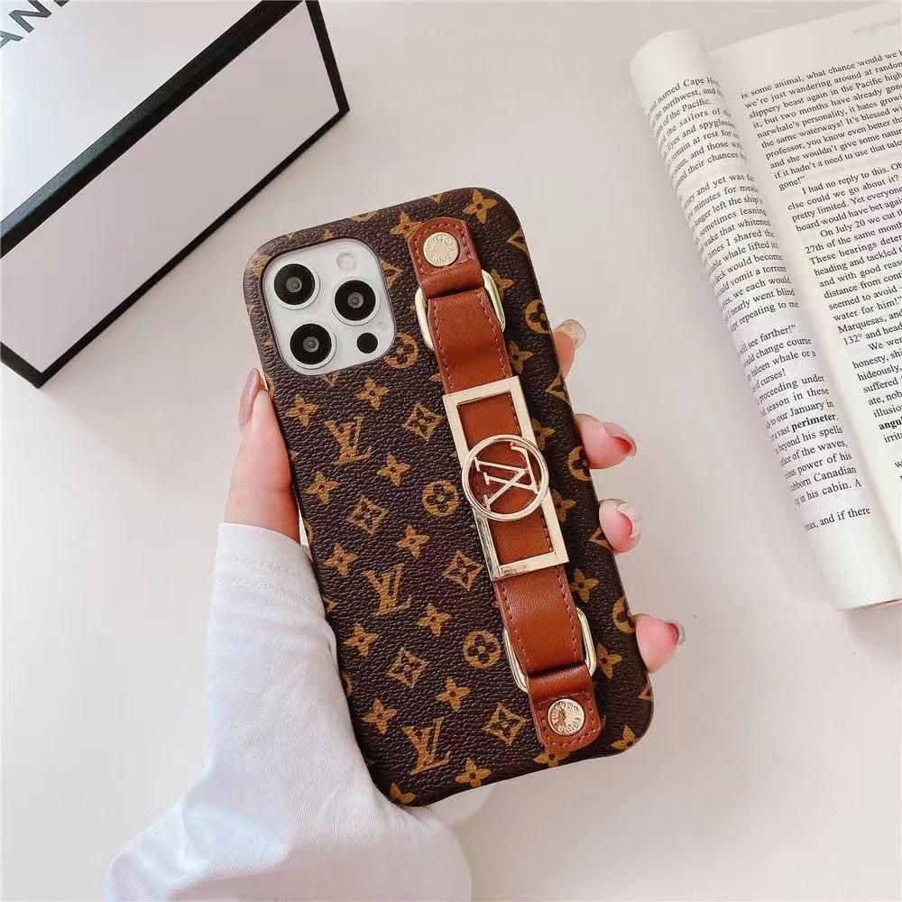 Vintage Floral Printed Phone Case For iPhone with Waistband