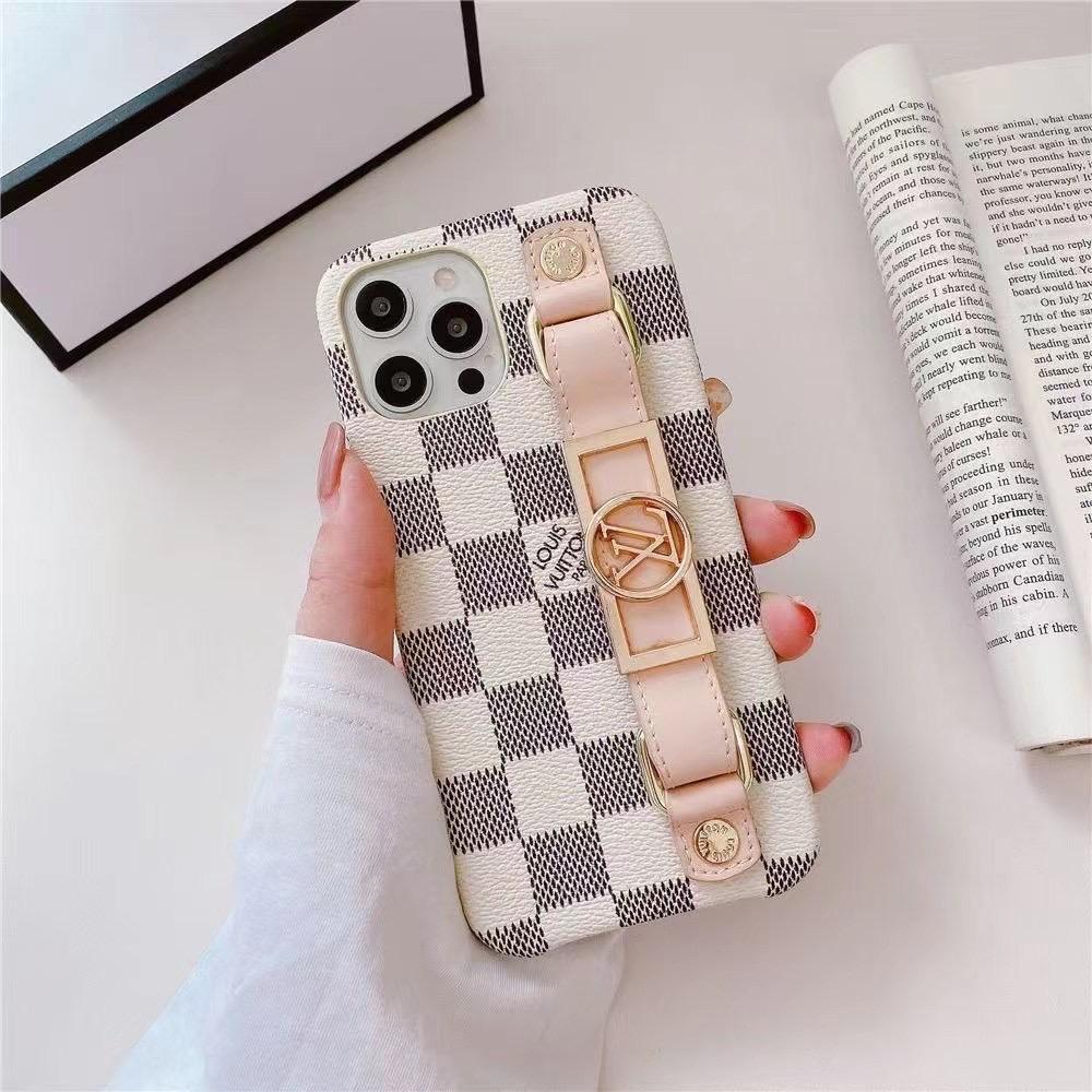 Vintage Floral Printed Phone Case For iPhone with Waistband