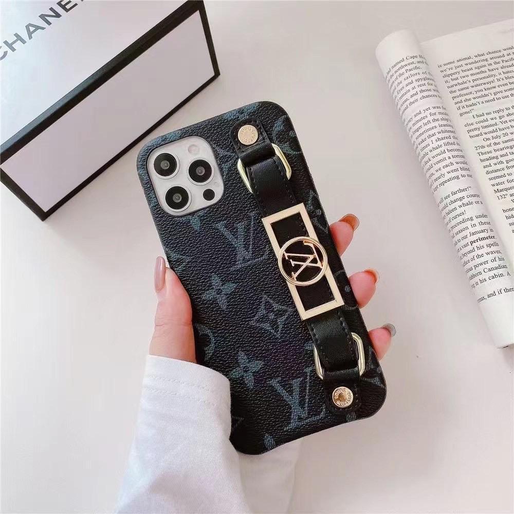 Vintage Floral Printed Phone Case For iPhone with Waistband