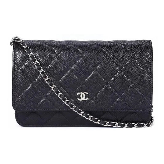 CC Embossed Calfskin Chain Bag Mahjong Bag Shoulder Bag