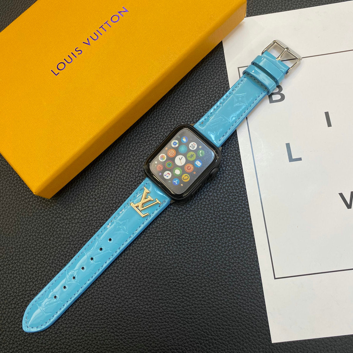 LoveV 2023 Summer Patent Leather IWatch Strap