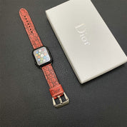 GG Leather Embossed IWatch Strap