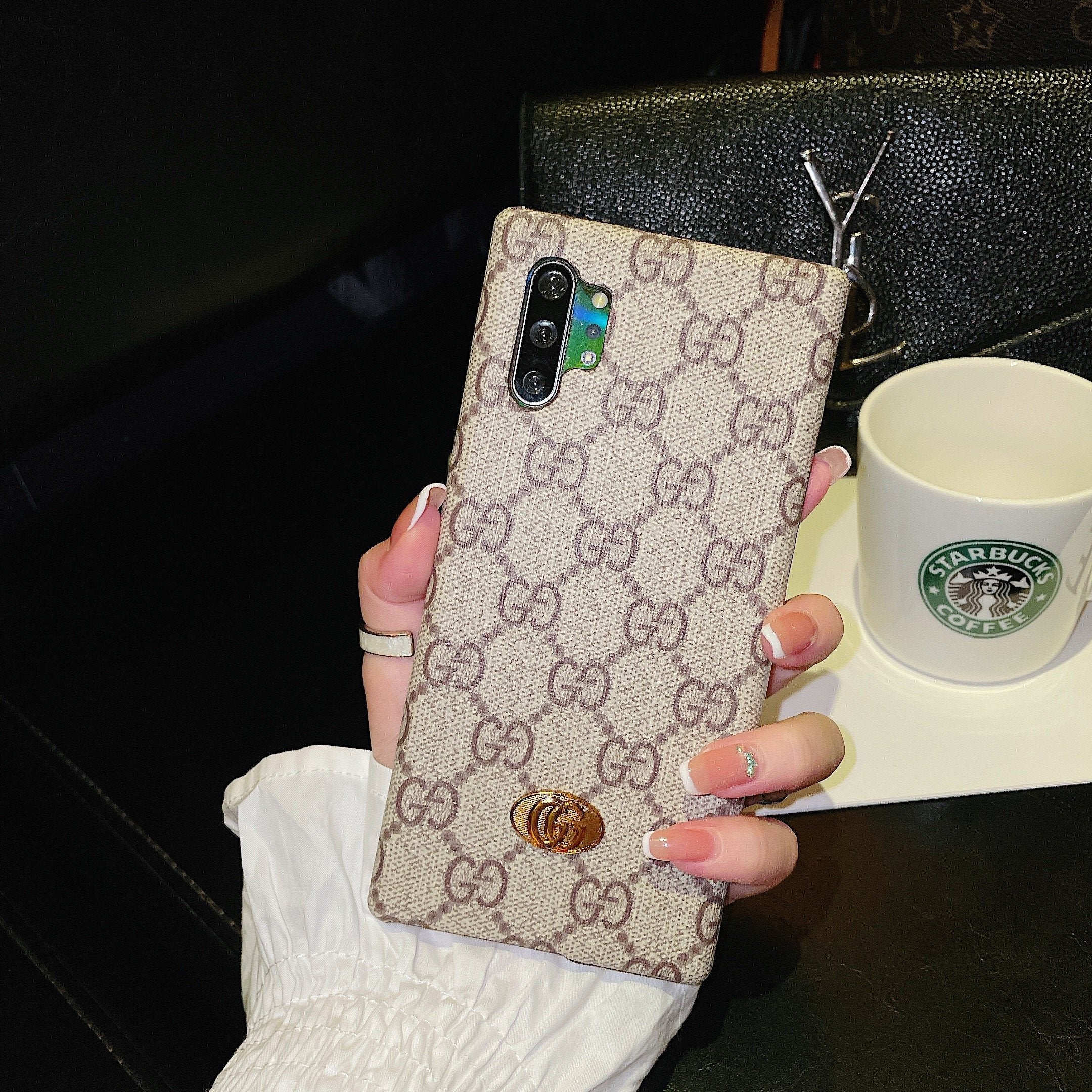 GG Floral Printed Vintage Phone Case For Samsung