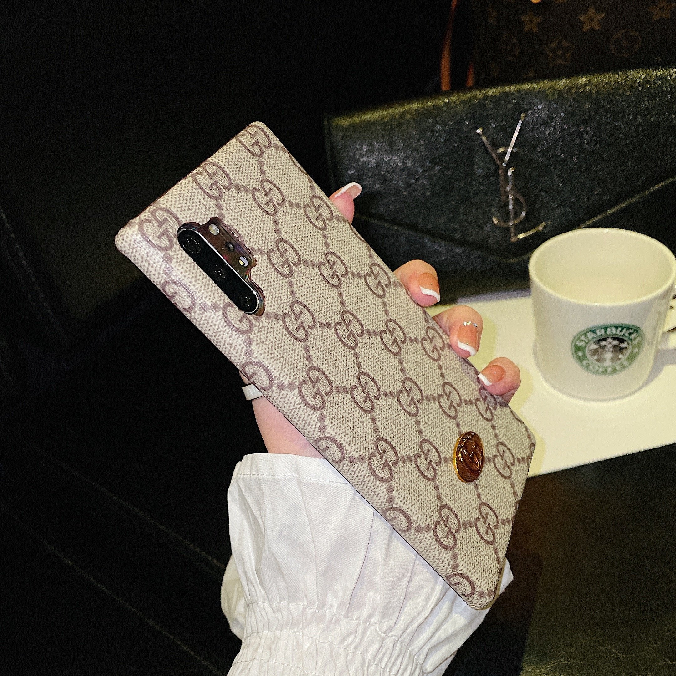 GG Floral Printed Vintage Phone Case For Samsung