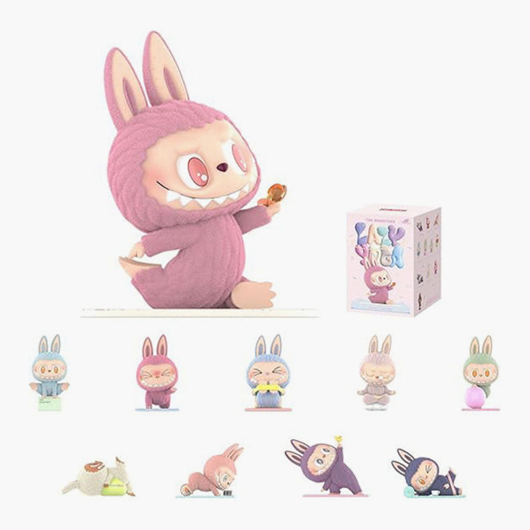 Pop Mart Labubu The Monsters Lazy Yoga Series Figures Mystery Box