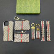 GG Gift Package（case+keychain+Coin Purse+card Holder+watch Strap）