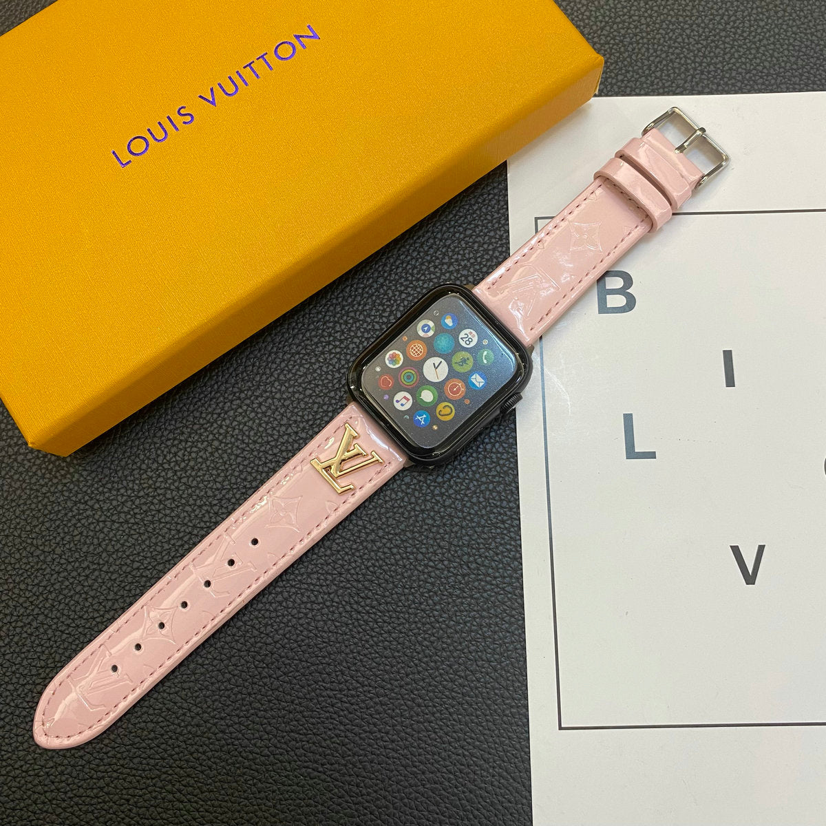 LoveV 2023 Summer Patent Leather IWatch Strap