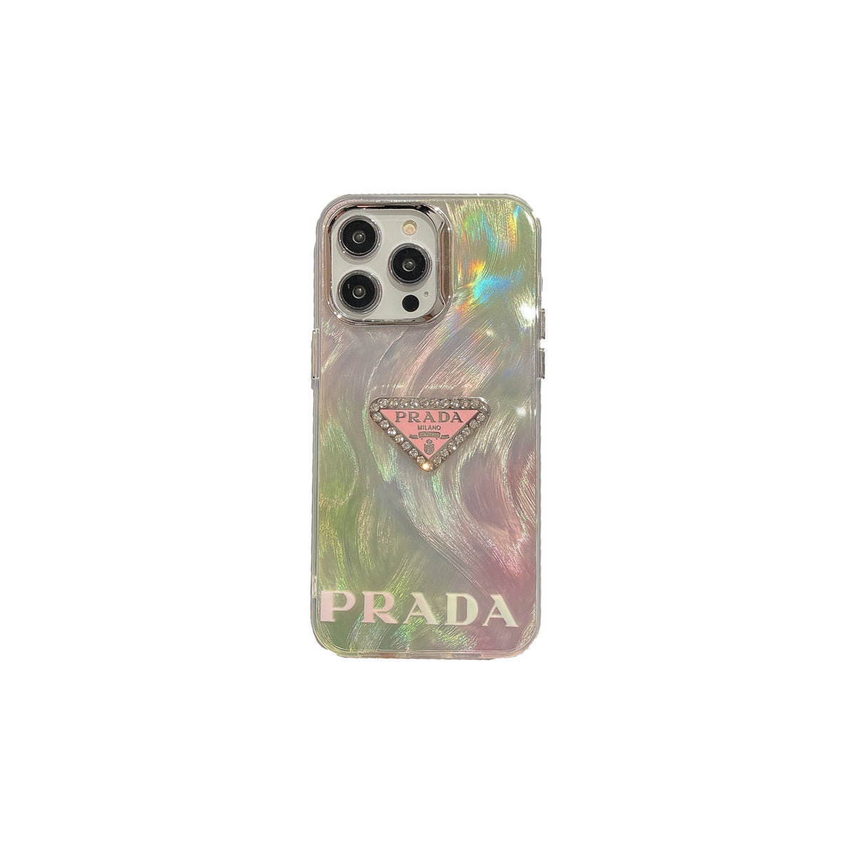 PRDA Early Spring Double-sided Feather Yarn Diamond Logo Case