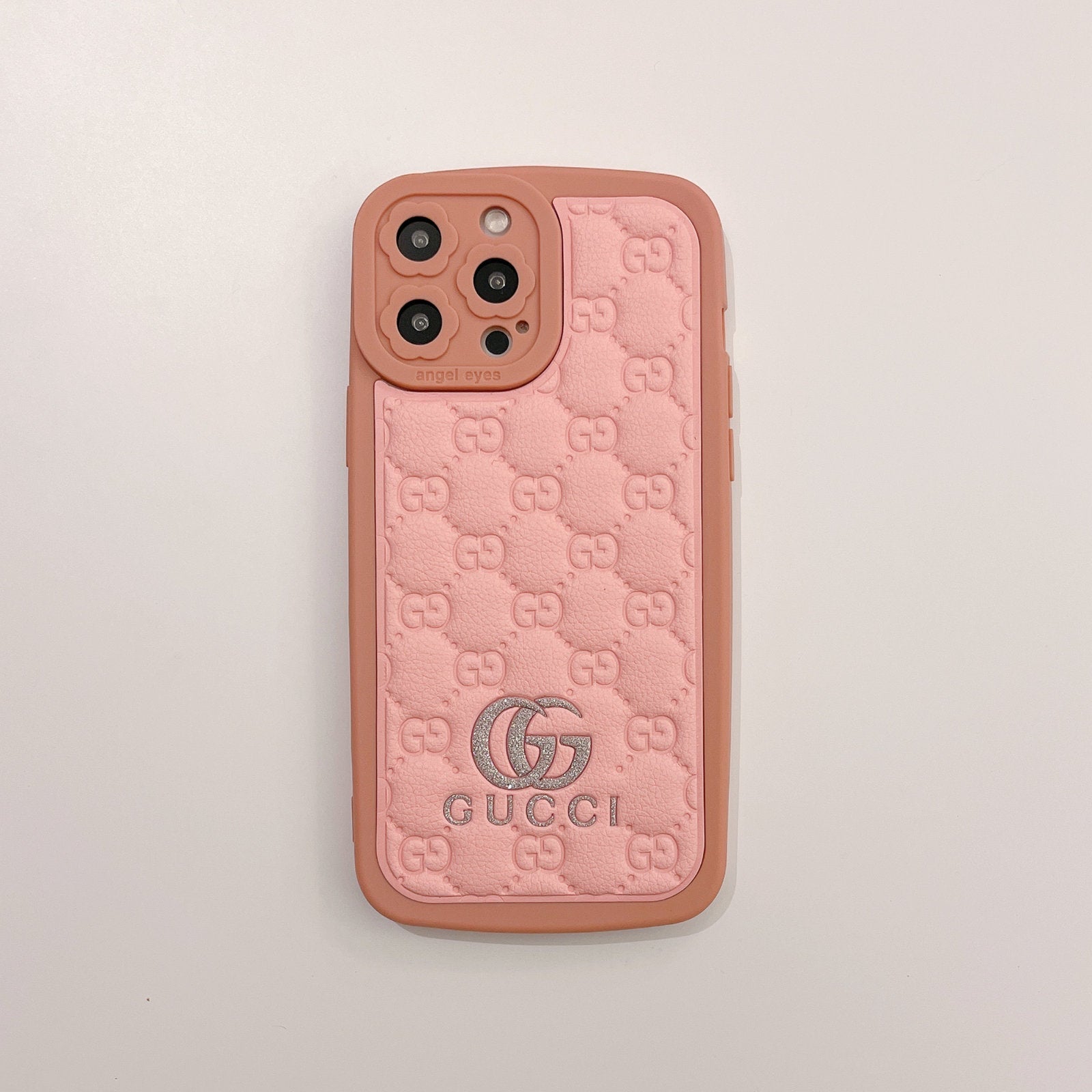 GG Spring Latest Logo Embossed with Glitter Phone Case