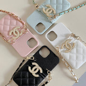 CC Spring Latest Lychee Pattern Diagonal Phone Case