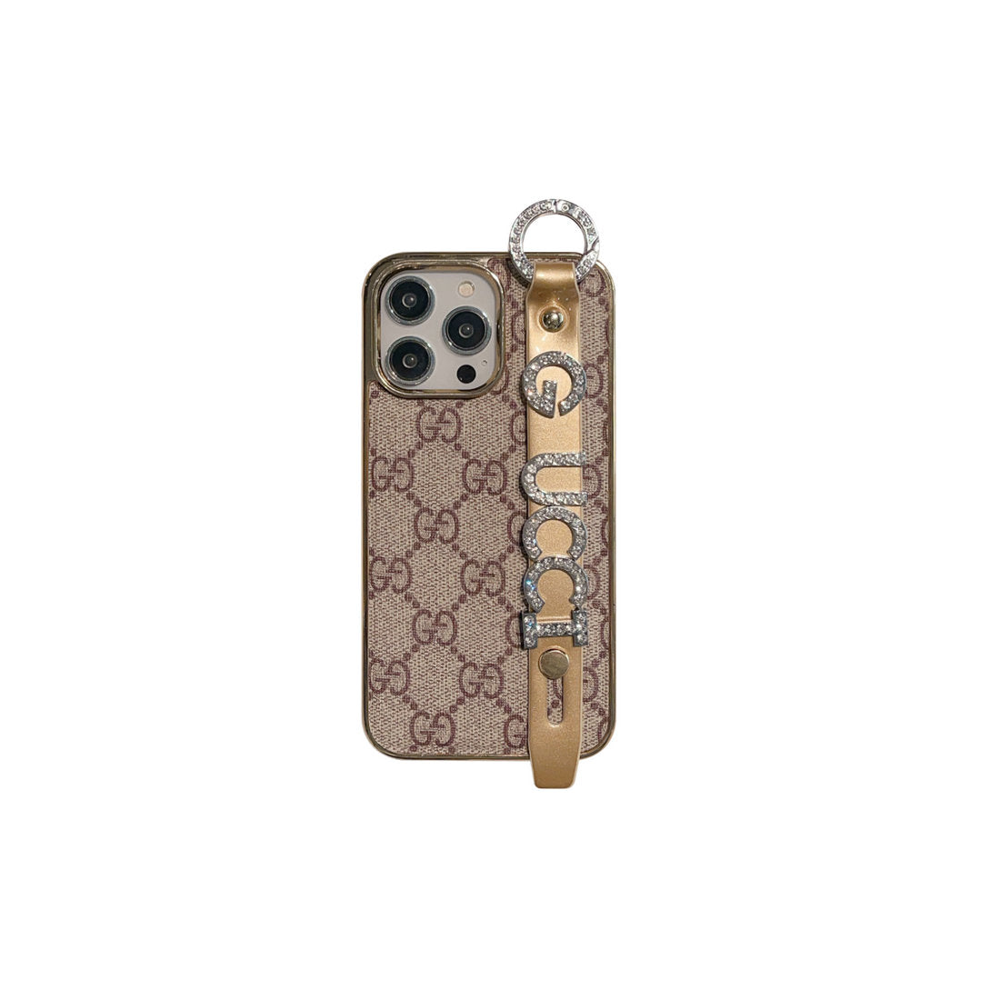 GG Diamond Letters Strap Case