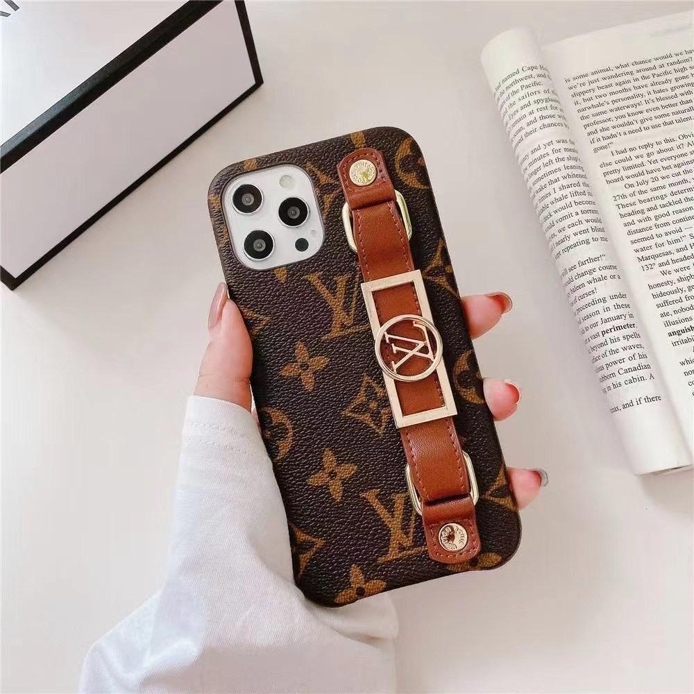 Vintage Floral Printed Phone Case For iPhone with Waistband